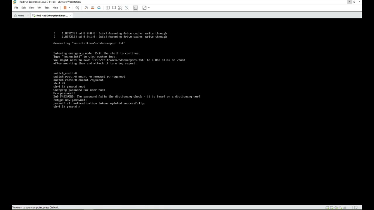 Recuperar Contraseña de Root en Red Hat Enterprise Linux: Accede