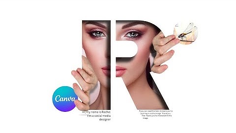 3D Letter Portrait Pop Out Effect in Canva 2025