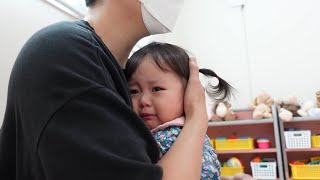 [SUB] ⛔️맴찢주의⛔️ 아직 이별이 어려운 루다😭 - (어린이집 적응기 / 19개월 아기)