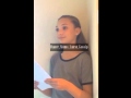 Maddie Ziegler swears for audition 2016. Says Shit.
