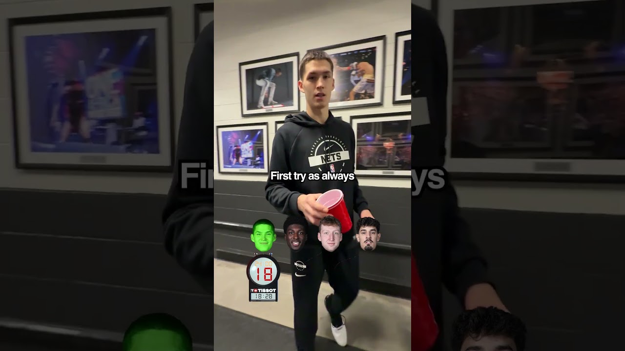 Egor Dëmin, a man of many TALENTS 🔥 #brooklynnets #games #funny