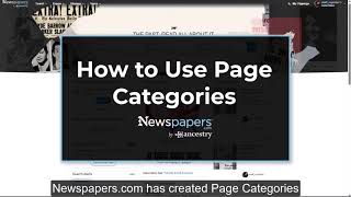 Celebrity How to Use Page Categories on Newspapers.com Wealth