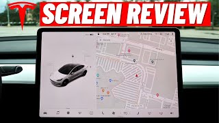 2021 Tesla Screen Review \& Full Walkthrough | Tesla Model 3 \& Y