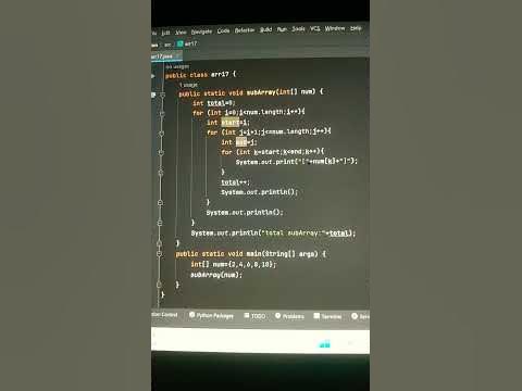 WAP to find subArray in java. - YouTube