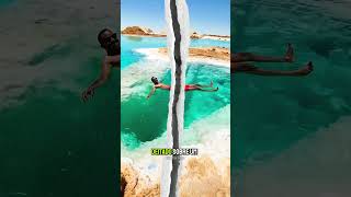 Por que você não consegue se afogar neste mar?😱#curiosidades #marmorto #natureza