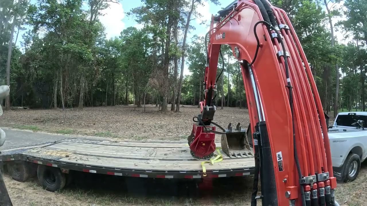 kx057 5 with the Mongo PRO 35 mulching head highlight video.