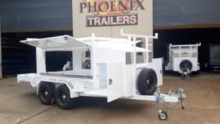 Phoenix 9x5 square top builders trailer