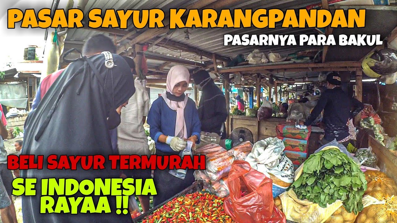 PASAR SAYUR KARANGPANDAN - TEMPAT PARA PETANI SAYUR MENJUAL HASIL PERTANIAN DARI GUNUNG LAWU KEPASAR