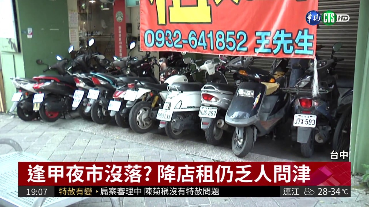 夜市商圈泡沫化 逢甲店租慘跌 華視新聞 Youtube