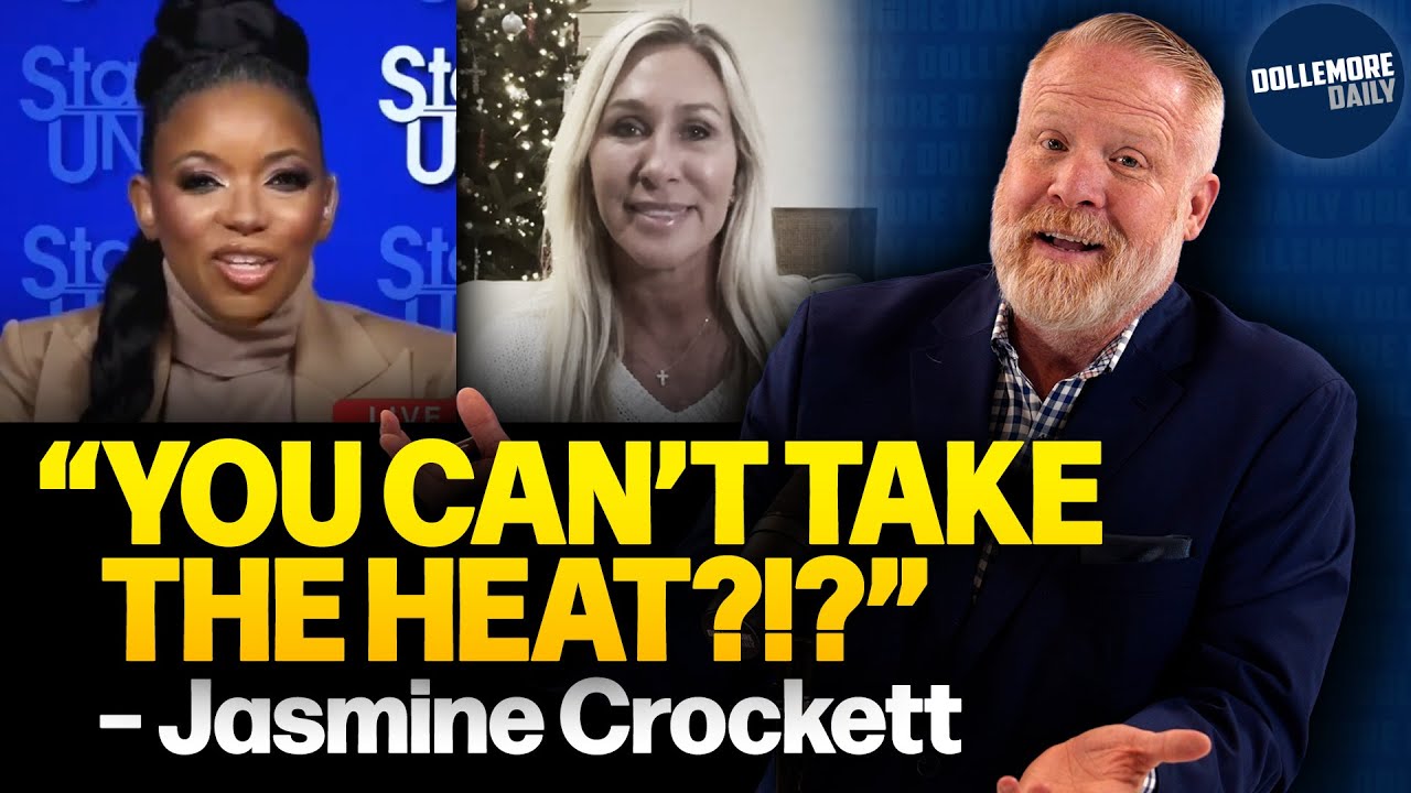 Jasmine Crockett LEVELS MARJORIE TAYLOR GREENE for Quitting Like a Coward!!!