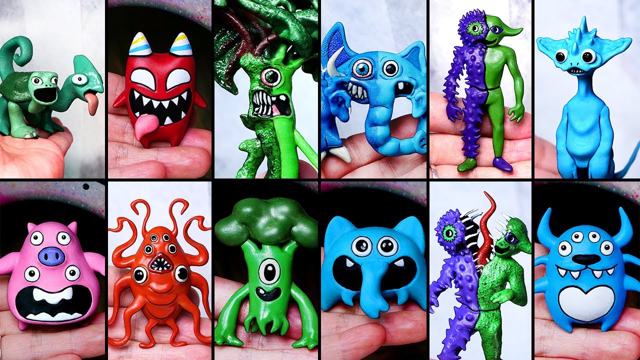 おんま(ᵔᴥᵔ) Making Garten of Banban 3 All New Monsters Sculptures Timelapse 3