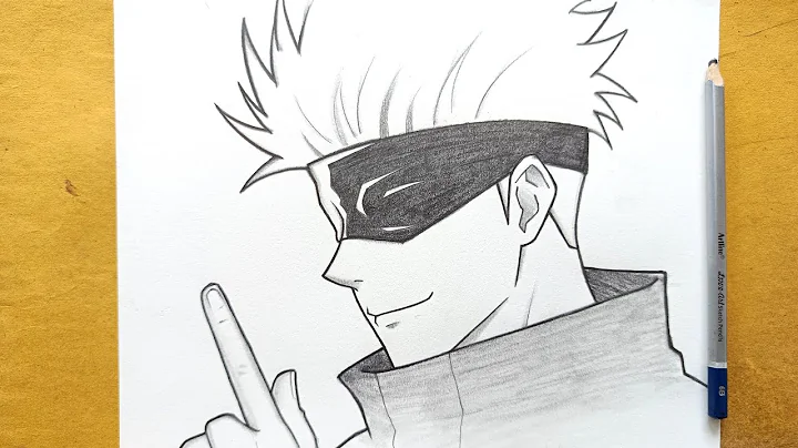 How to draw Gojo Satoru step by step for beginners || Anime drawing || Easy drawing ideas