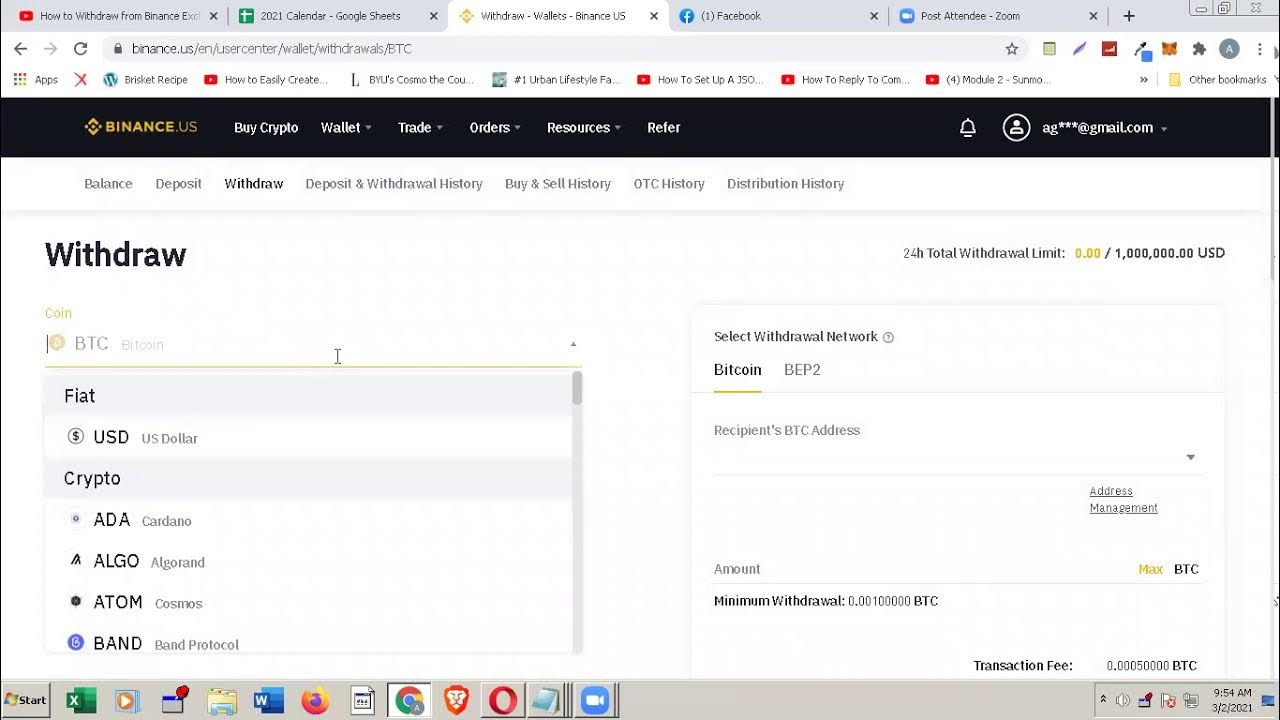 binance earn withdraw