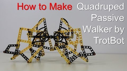 How to Make Quadruped Passive Walker L by TrotBot / LEGO