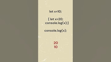 Let keyword variable scope explained in Tamil #coding #programming