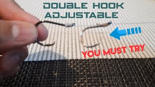 The best Fishing Rig  Sliding double hook set up || how to tie a knot with two hooks  easy tips