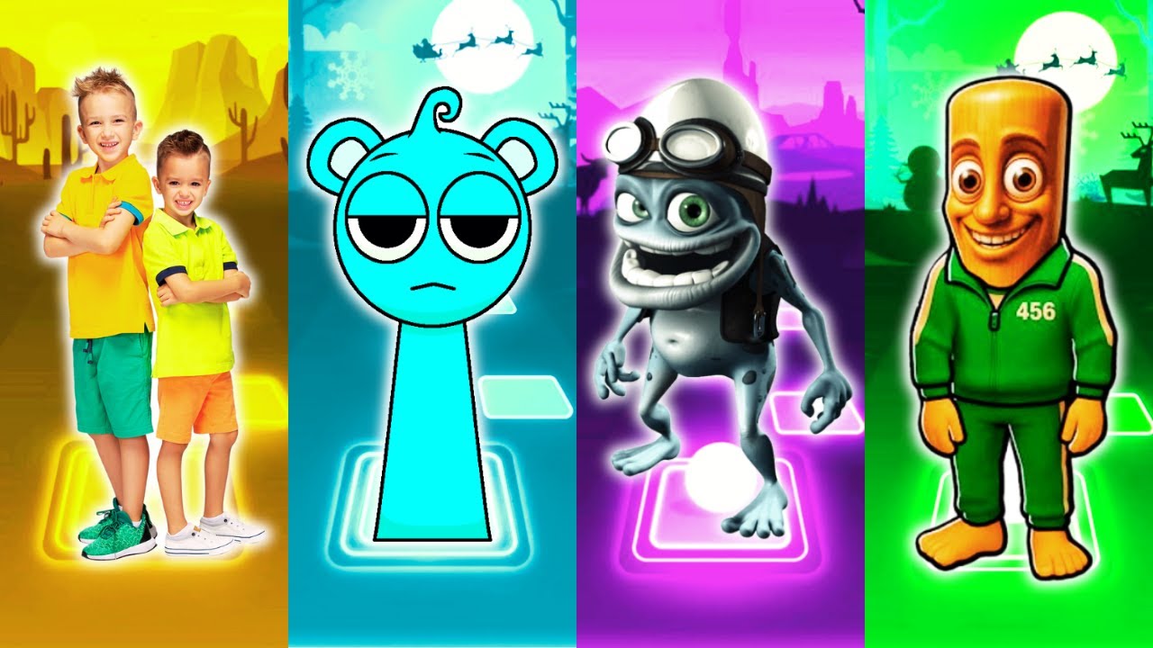 VLAD and NIKI - INCREDIBOX SPRUNKI - CRAZY FROG - SQUID GAME - Tiles Hop EDM Rush