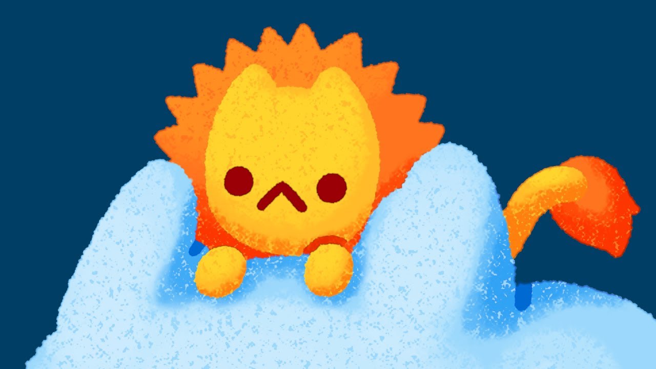 Cloud Cat and Sun Lion Illustration Process YouTube