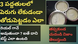పెరుగు లేకుండా పెరుగు తోడుపెట్టడం ఎలా ? /  రియల్ గ అవుతుందా  / feed back  / perugu thodu pettadamela screenshot 5
