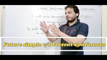 Future Simple v/s Present Continuous (Tenses) By Syed Ali Raza Kazmi