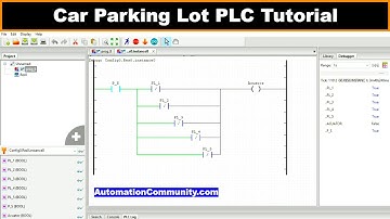 Car Parking Lot Automation PLC Tutorial in OpenPLC Software