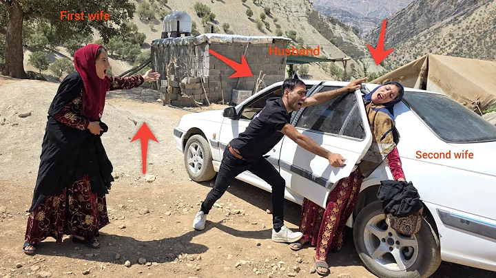 The second lady's anger at her husband's departure, and the first lady's going to town to buy things