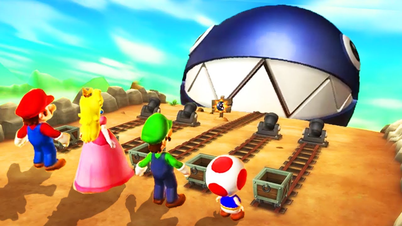 Mario Party 9 - Minigames - Mario vs Peach vs Luigi vs Toad (Master CPU)