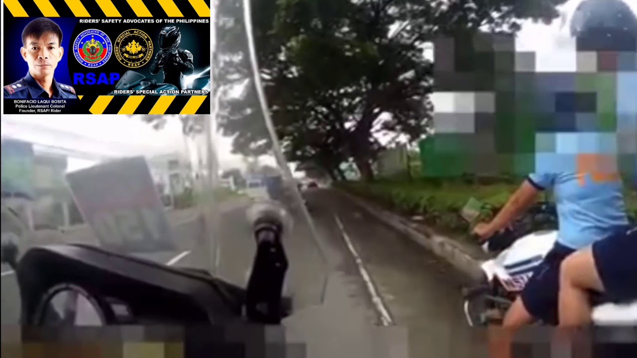 Colonel Bosita Sinita ang dalawang pulis na nag dadrive ng motor na walang plaka pinayuhan