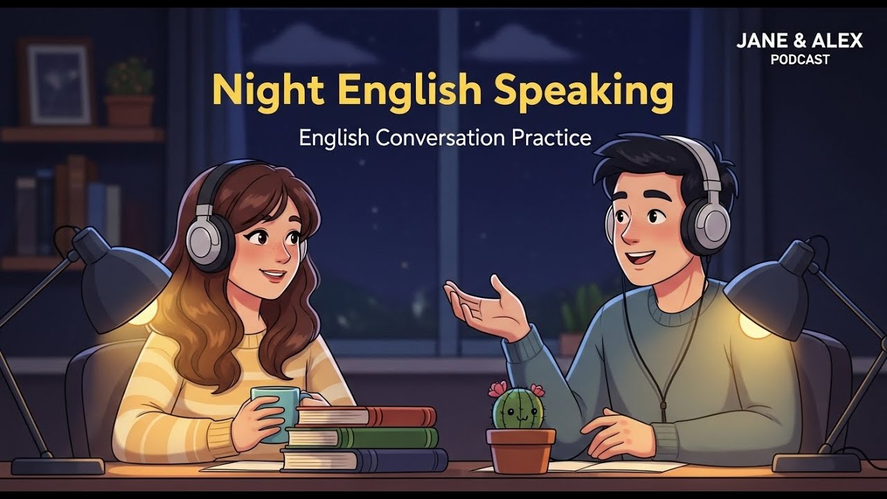 Morning to Night English Speaking Skills |  English Speaking Practice | Jane & Alex Podcast