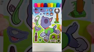 PAW Patrol Summer! DIY Make a Face Stickers with Rocky
