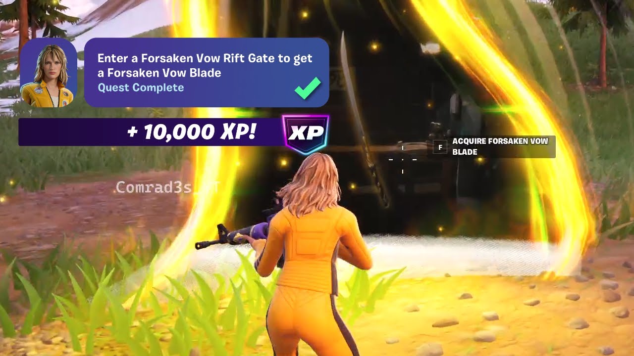 How to EASILY Enter a Forsaken Vow Rift Gate to get a Forsaken Vow Blade Fortnite - Defeat Gogo