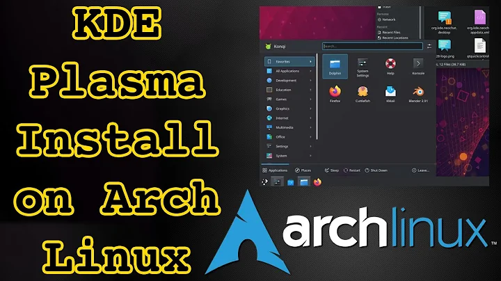 Installing KDE Plasma on Arch Linux in 2021