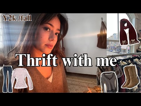 THRIFT WITH ME ☆ for the fall  (chic, vintage 00's, Y2K) pinterest inspired |شنو خديت من حوايج البال