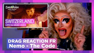 Nemo  The Code   Suisse Eurovision 2024 | Drag Queen Réaction FR
