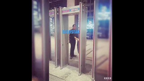Hotel Security Checking metal detector zone alarm