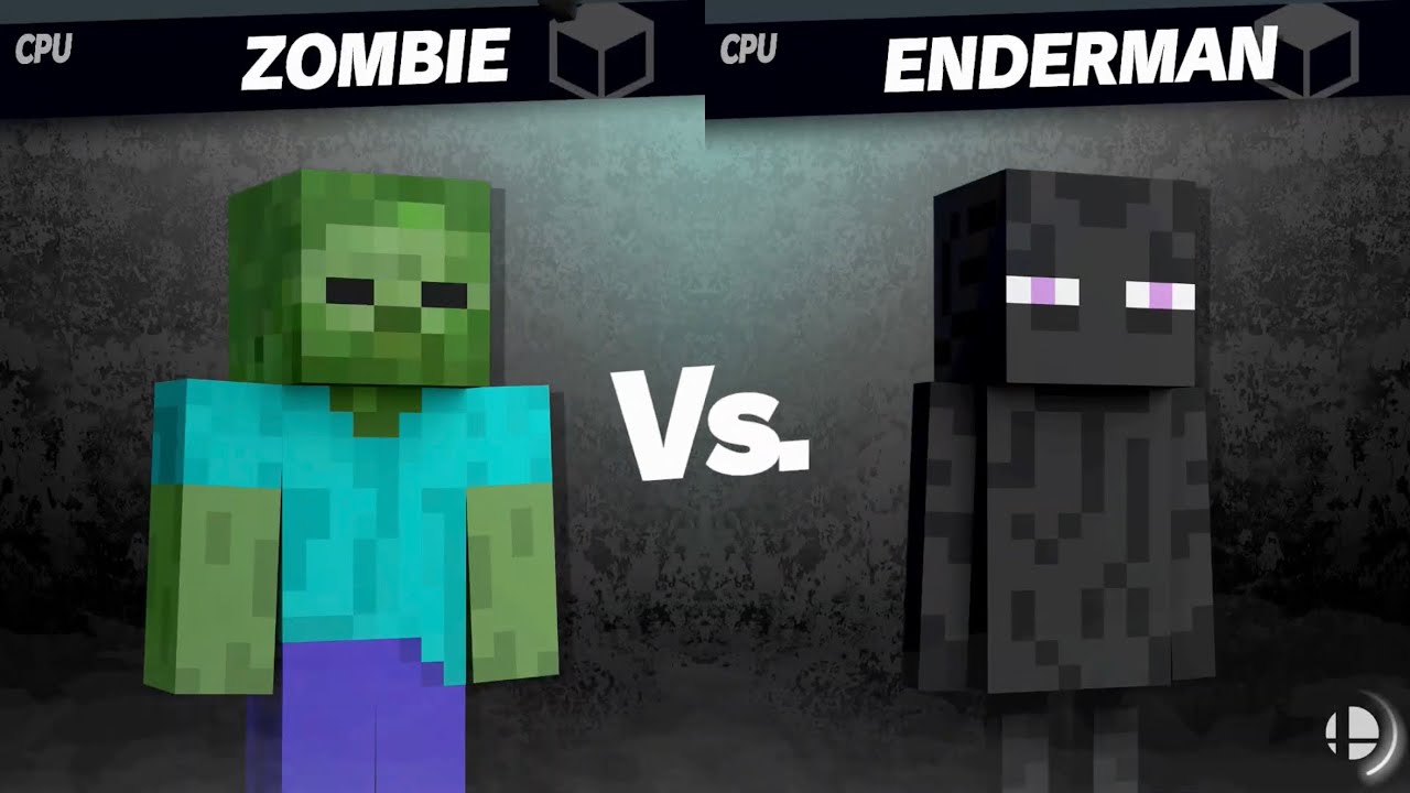 Super Smash Bros. Ultimate - Zombie vs Enderman