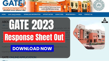 GATE Response Sheet 2023 | GATE 2023 Response Sheet | GATE Response Sheet Out!😱🔥
