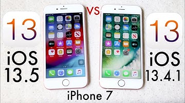 iPHONE 7: iOS 13.5 Vs iOS 13.4.1! (Speed Comparison)