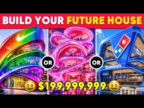 Would You Rather - Build Your MEGA RICH Luxury Dream House 🚀🏡🌈🤑 Daily Quiz