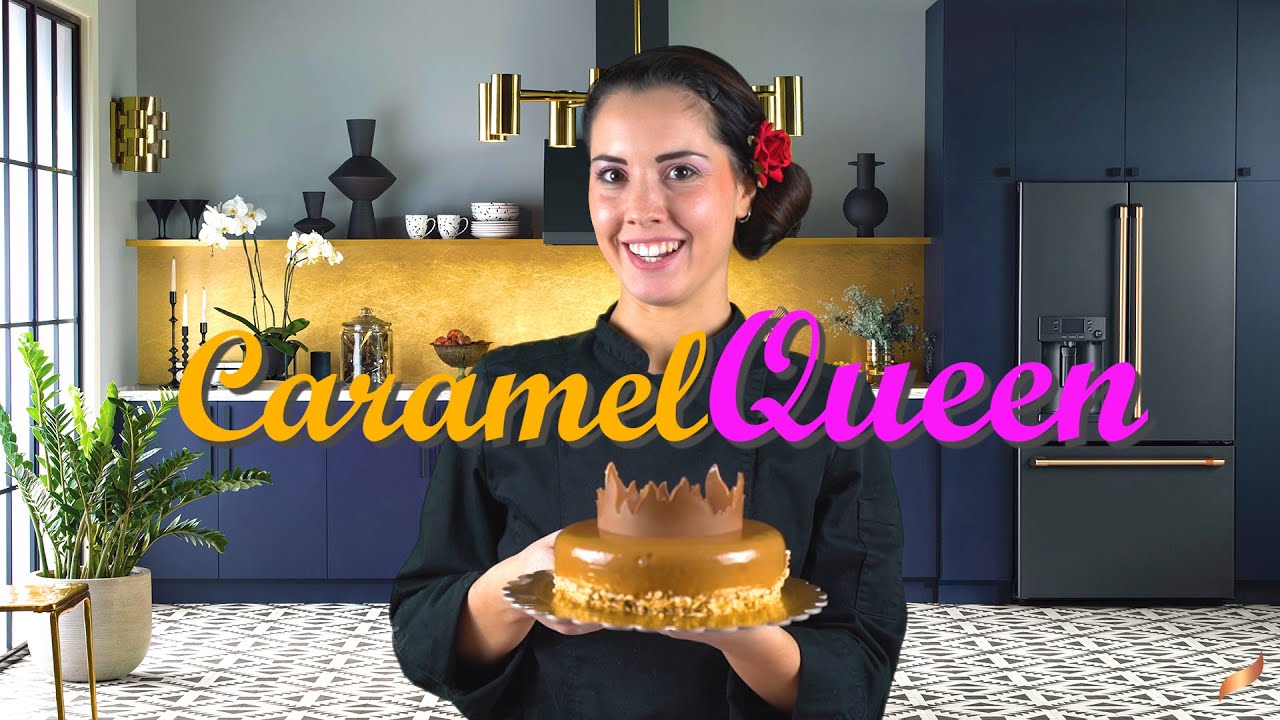 COME FARE UNA TORTA DI CLASSE! CARAMEL QUEEN 🥧 Bavarese alle nocciole con glassa al caramello
