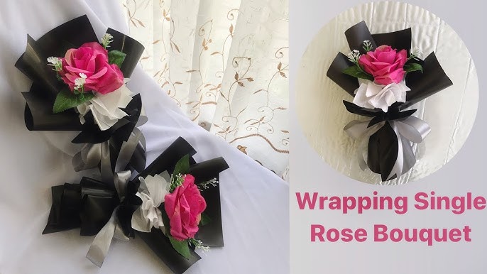 How to wrap a Korean-Style Single Rose Bouquet 