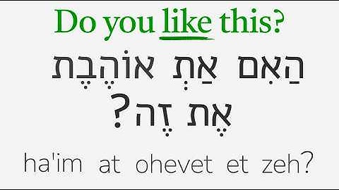 How to Ask Questions in Hebrew Part 1: Hebrew Basics #15