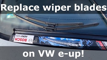 How to replace the front windshield wiper blades on VW e-up