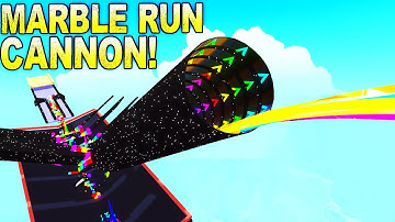 Adding a Giant Marble Cannon to the Mega Marble Run Collab with Drae! - Marble World Gameplay