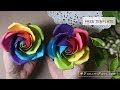 Free template rainbow rose tutorial