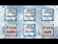 Голубая луна. Ryzen 5600x vs i5 11400f vs 10600kf vs i7 10700f vs 3600 vs 10400f