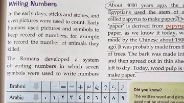 Recording and Communicating Knowledge - Writing Number Explained Class 5 Social Studies
