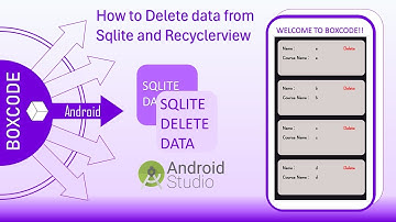 How to Delete data in Sqlite Database and Recyclerview in android studio  | Source Code | Boxcode