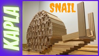 Kapla snail tutorial step by step stopmotion guide DIY  300 Kapla Planks #kapla #snail #tutorial