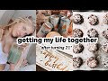VLOG: getting my life together after my 21st birthday *lol*